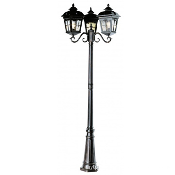 Aluminum light post 3m outdoor road led solar antique lamp pole